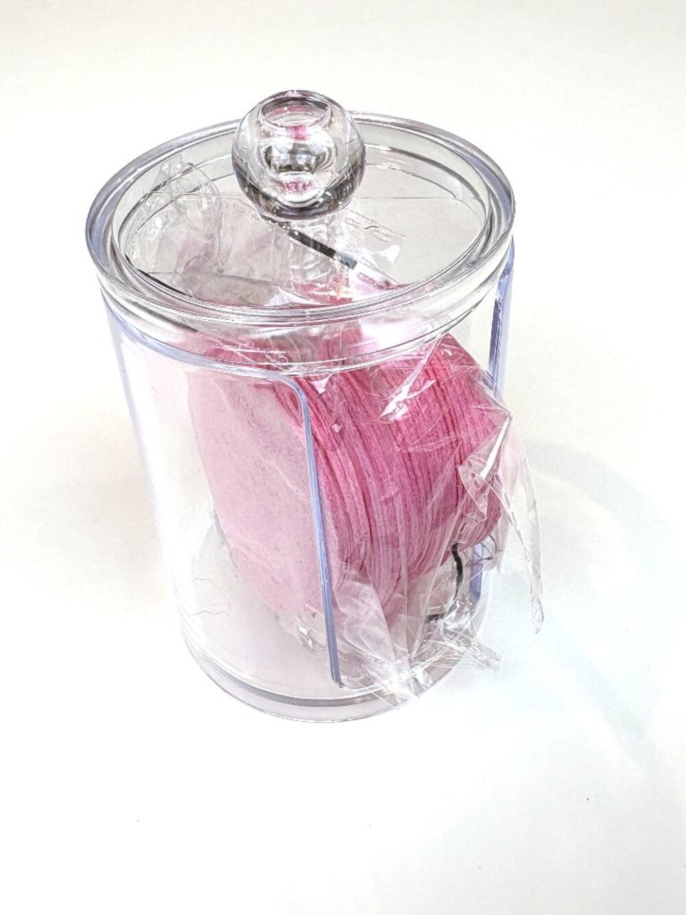 Pink Heart-Shaped Face Cleansing Sponges with container - Compressed / Portable